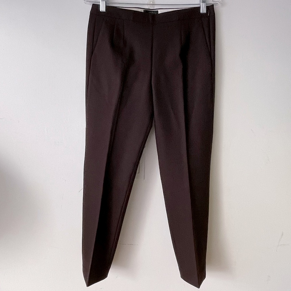 J.Crew Martie Brown Cigarette Style Bi Stretch Cotton Pant size 6